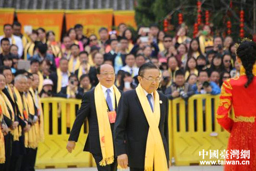 中國國民黨前副主席詹春柏、胡志強出席大典儀式