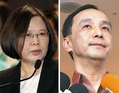 國民黨民調：兩岸關系、經濟部分朱立倫贏蔡英文