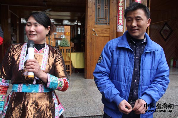 寨沙侗寨“侗家驛站”農家樂。（中國臺灣網 梁行 攝）