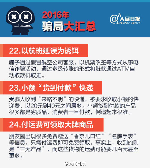 2016騙局大匯總，2017年別再上當啦！