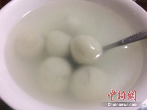 資料圖：湯圓煮制后，湯水清澈。 <a target='_blank'  ></p><p  align=