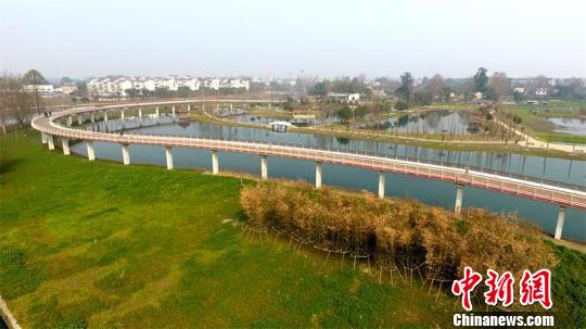 成都建成“空中綠道”吸引眾市民騎游（圖）