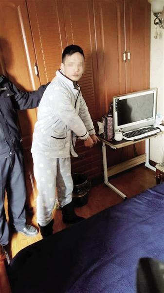 陳強指認現場。本報記者 甘俠義 攝
